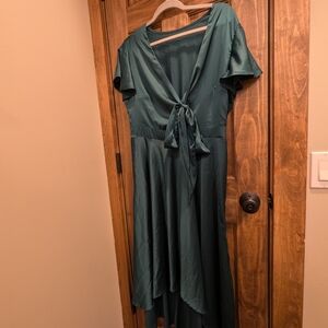 Elegant Teal Midi Dress